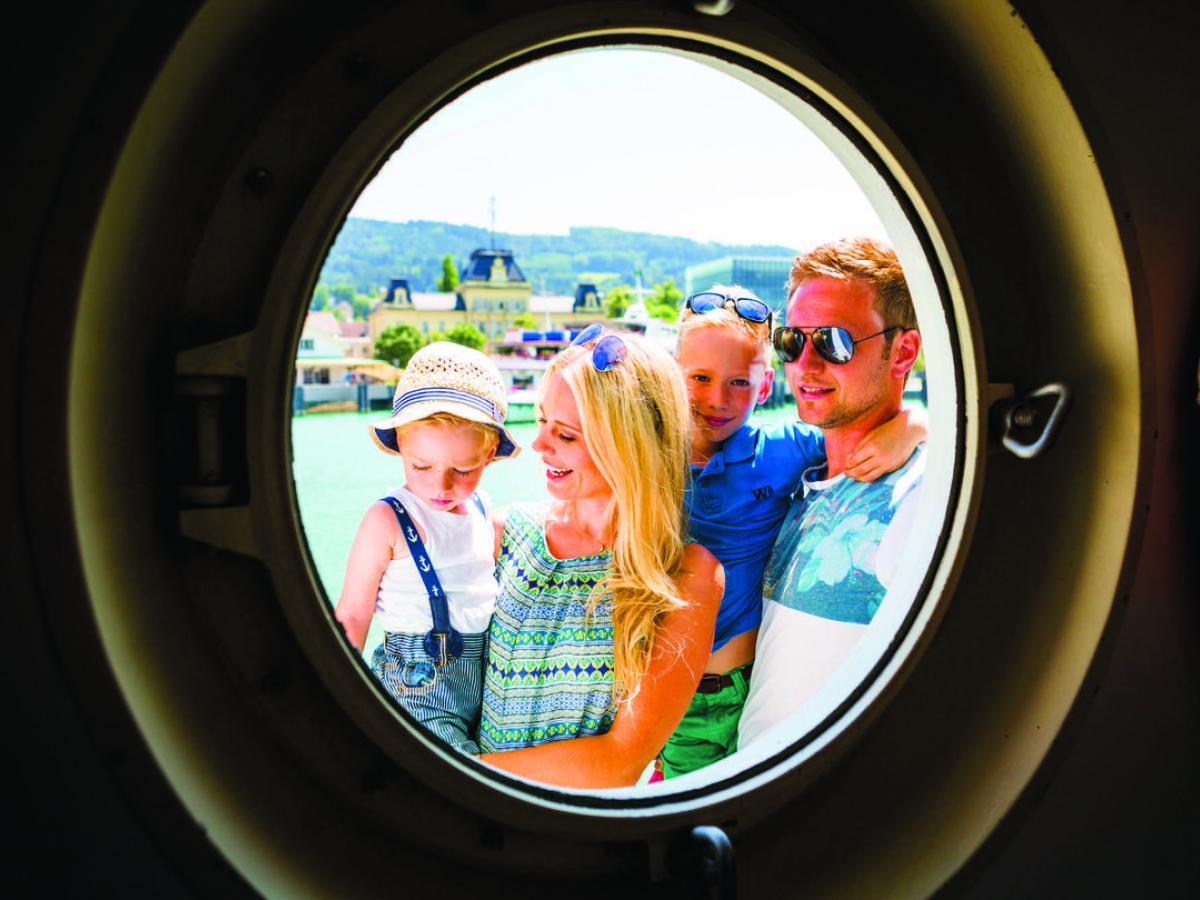 Bodenseeschifffahrt in Bregenz mit der Familie