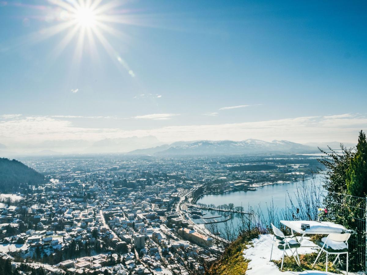 Ausblick auf Bregenz und den Bodensee